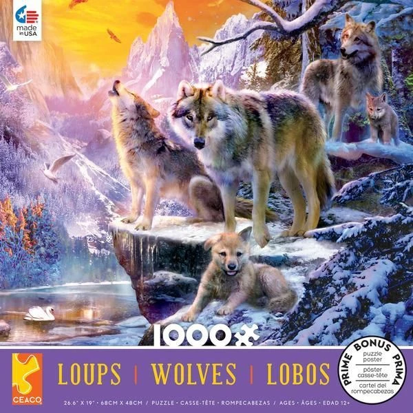 Winter Wolf Family 1000pc 3 Winter Wolf Family 1000pc
