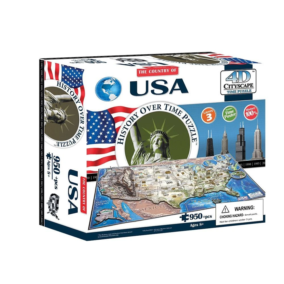 ASMODEE 4D Puzzle USA 3 ASMODEE 4D Puzzle USA
